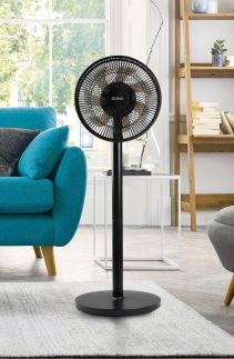 Stojanový ventilátor 2v1-  černý - DOMO DO8157, Průměr vrtule: 30,5 cm
