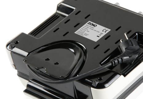 Vaflovač 4x7 s termostatem a časovačem - bílý - DOMO DO9280W, 1 520 W, manuální termostat, časovač, keramický nepřilnavý povrch