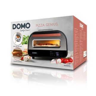 Pizza pec Genius - nerezová, pečící kamen - DOMO DO9289PZ, 1 700 W, až 450°C, časovač