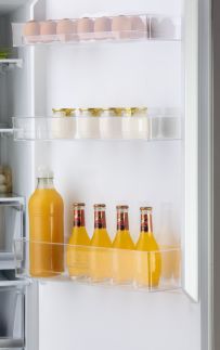 Lednice kombinovaná s mrazákem dole -  DOMO DO91334C, Objem chladničky: 216 l *, Objem mrazáku: 112 l *, Třída: C