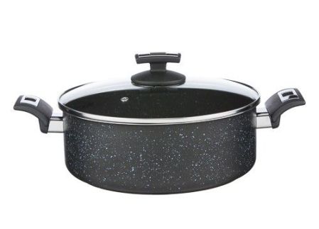 Kastrol BLACK GRANITEC s poklicí, průměr 26 cm, objem 4.5 l