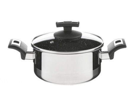 Rendlík CERAMMAX PRO COMFORT s poklicí, průměr 18 cm, objem 2.0 l, keramický povrch černý granit