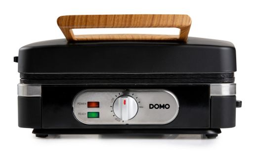Sendvičovač - Gril - Vaflovač - 3v1 - černý - DOMO DO9278C, příkon 1 100 W, termostat, černá barva