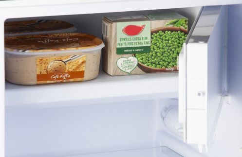 Lednice s mrazákem jednodvéřová - černá - DOMO DO939K, Objem chladničky: 95 l, Objem mrazáku: 13 l, Třída: E
