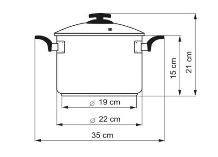 Hrnec CERAMMAX PRO COMFORT s poklicí, průměr 22 cm, objem 5.5 l, keramický povrch šedý granit