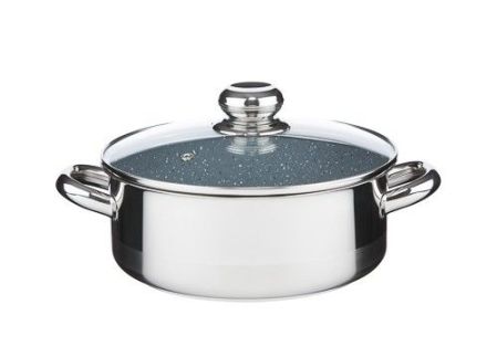 Kastrol CERAMMAX PRO STANDARD s poklicí, průměr 22 cm, objem 3.0 l, keramický povrch šedý granit