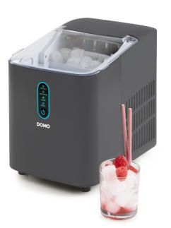 Výrobník ledu - šedý, kompresorový - DOMO DO1132IB, 1 litr, 12kg/24 hod