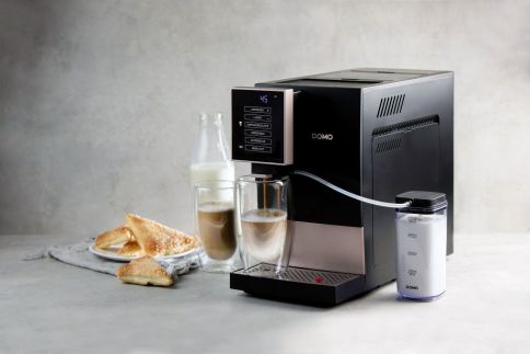 Automatický Espresso kávovar - černobronzový - DOMO DO743K, 1 350 W, 19 barů, LCD displej