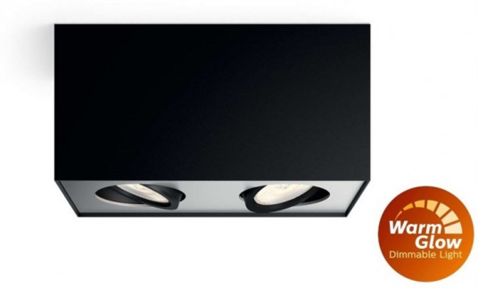 Philips Box 50492/30/P0 2xLED IP20 černé