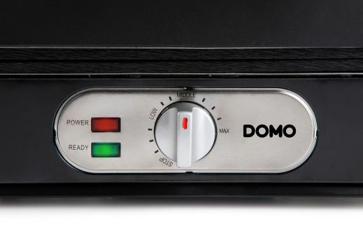 Sendvičovač - Gril - Vaflovač - 3v1 - černý - DOMO DO9278C, příkon 1 100 W, termostat, černá barva