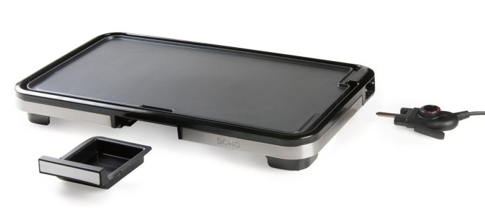 Stolní elektrický gril Plancha XXL - DOMO DO9263G, 55 x 30,5 cm, 2 200 W, termostat
