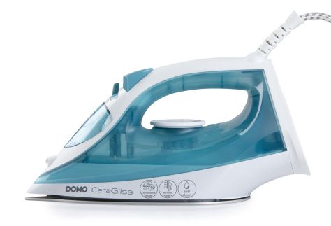 Napařovací žehlička CeraGliss - keramická - DOMO DO7060S, Příkon: 2 400 W, Parní ráz: 120 g/min