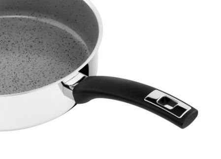 Pánev CERAMMAX PRO STANDARD, s rukojetí, s poklicí, průměr 26 cm, objem 3.9 l, šedý GRANIT