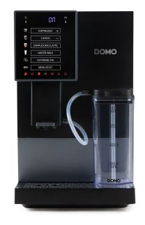 Automatický Espresso kávovar - černo šedý - DOMO DO744K, 1 350 W, 19 barů, LCD displej