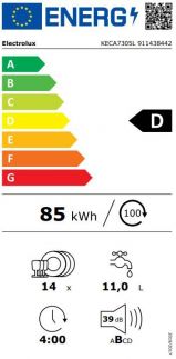 Myčka nádobí Electrolux 900 SENSE ComfortLift KECA7305L, vestavná