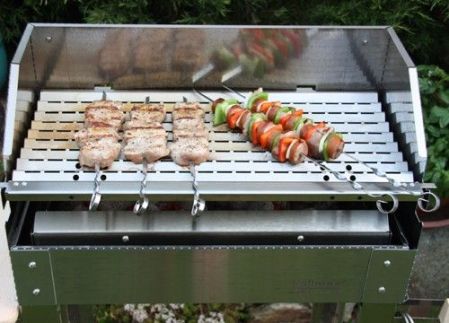 Sada plochých grilovacích jehel z nerez oceli délka 20 cm - 6 ks