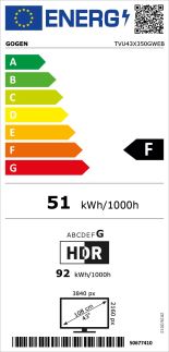 Televize GoGEN TVU 43X350 GWEB