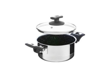 Rendlík CERAMMAX PRO COMFORT s poklicí, průměr 18 cm, objem 2.0 l, keramický povrch černý granit