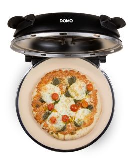 Pizza pec na čerstvou pizzu - DOMO DO9285PZ, 1200 W, až 400 °C, Ø 32 cm, žáruvzdorný keramický kámen