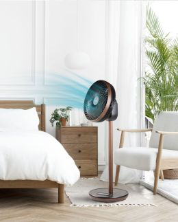 Stojanový ventilátor s 3D oscilací - DOMO DO8155, 33 cm, dálkové ovládání 