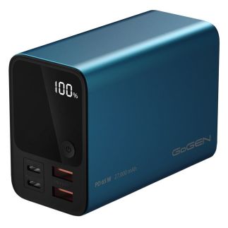 Powerbank GoGEN 27000mAh, PB270001BL, PD65W - modrá