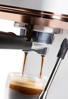 Espresso kávovar 3v1 - pákový, na pody i na kapsle - DOMO DO746K, 1 350 W, 20 Bar, nádržka na vodu 1,1 litru