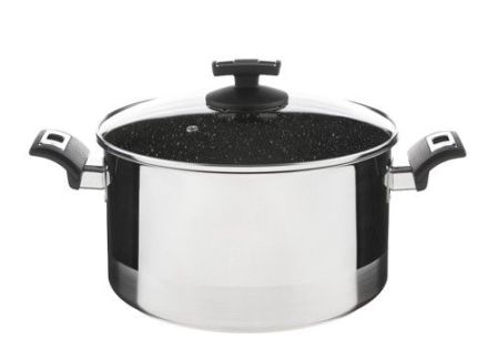 Hrnec CERAMMAX PRO COMFORT s poklicí, průměr 26 cm, objem 8.0 l, keramický povrch černý granit