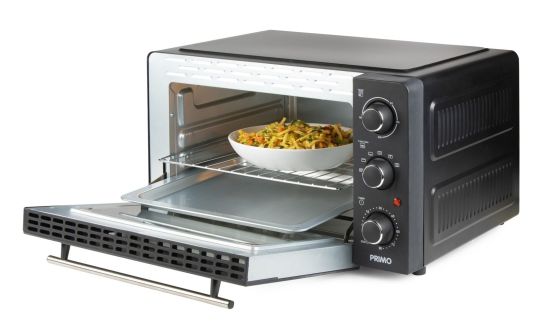 Elektrická horkovzdušná mini trouba 28 litrů - PRIMO PR254OV, Objem: 28 l, Příkon: 1500 W, (š x h x v) 52,4 x 42,7 x 30 cm