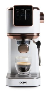 Espresso kávovar 3v1 - pákový, na pody i na kapsle - DOMO DO746K, 1 350 W, 20 Bar, nádržka na vodu 1,1 litru