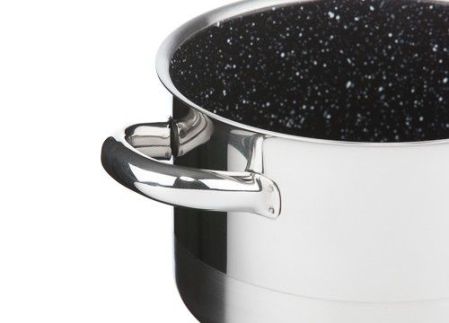 Hrnec CERAMMAX PRO STANDARD s poklicí, průměr 15 cm, objem 1.5 l, keramický povrch černý granit