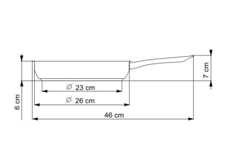 Pánev KLASIK, průměr 26 cm, objem 2.8 l