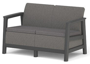SCANDI LINEA 2 SEATER SOFA - Mountain Grey/Grafit