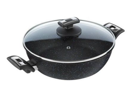 Pánev BLACK GRANITEC, s poklicí, průměr 26 cm, objem 3.4 l
