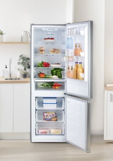 Lednice kombinovaná s mrazákem dole -  DOMO DO91336C , Objem chladničky: 310 l *,  Třída: C