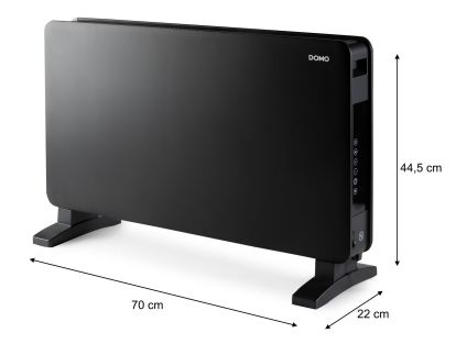 Teplovzdušný konvektor s WIFI - DOMO DO7355CH, Příkon: 2 000 W, Wi-Fi, dálkový ovladač, ECO funkce