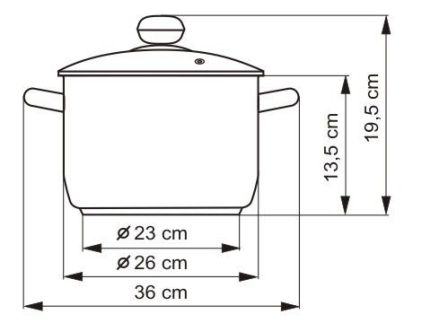 Hrnec CERAMMAX PRO STANDARD s poklicí, průměr 26 cm, objem 6.5 l, keramický povrch černý granit
