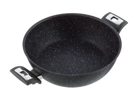 Pánev BLACK GRANITEC, s poklicí, průměr 26 cm, objem 3.4 l