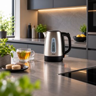 Rychlovarná konvice nerezová - DOMO DO496WK, Objem: 1,7 l, Příkon: 2200 W