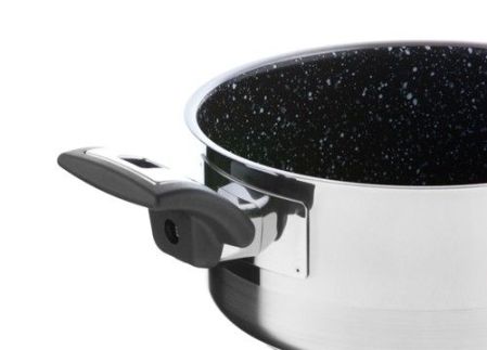 Rendlík CERAMMAX PRO COMFORT s poklicí, průměr 18 cm, objem 2.0 l, keramický povrch černý granit