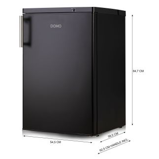 Šuplíkový mrazák - černý - DOMO DO91132F, Objem: 80 l *, Třída: C, (š x h x v): 54,5 x 57,5 x 84,5 cm