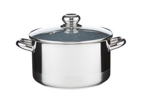 Hrnec CERAMMAX PRO STANDARD s poklicí, průměr 22 cm, objem 4.5 l, keramický povrch šedý granit