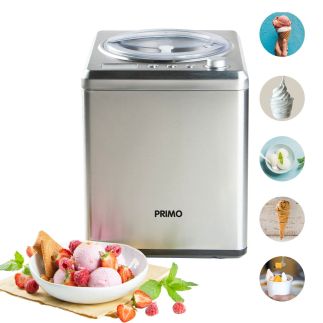 Zmrzlinovač s kompresorem - nerezový - PRIMO PR408IM, Objem: 2 l