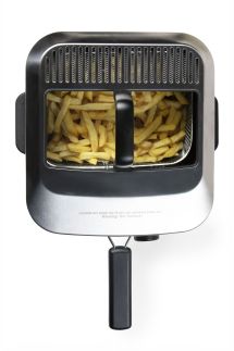 Fritéza s vyjímatelnou nádobou - 4 litry - DOMO DO545FR, Objem: 4 l, Příkon: 2000 W, Vyjímatelná nádoba