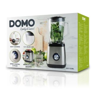 Stolní mixér se skleněnou nádobou - 1000 W - DOMO DO1133BL, 1000 W