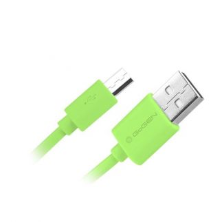 Kabel GoGEN USB/micro USB, 0,9m - zelená