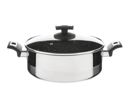 Kastrol CERAMMAX PRO COMFORT s poklicí, průměr 26 cm, objem 4.5 l, keramický povrch černý granit