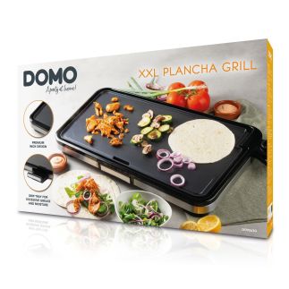 Stolní elektrický gril Plancha XXL - DOMO DO9263G, 55 x 30,5 cm, 2 200 W, termostat