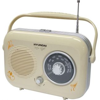 Radiopřijímač Hyundai PR 100B Retro, béžová