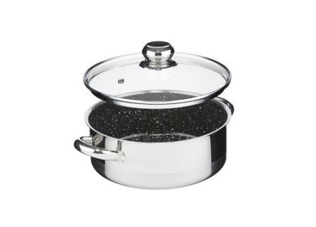 Kastrol CERAMMAX PRO STANDARD s poklicí, průměr 22 cm, objem 3.0 l, keramický povrch černý granit