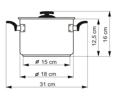 Hrnec COMFORT GREEN s poklicí, průměr 18 cm, objem 3.0 l